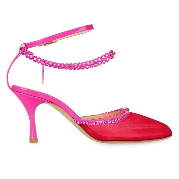 Nalebe Stellar Crystal-Embellished Ankle-Strap Pumps - Picture 2 of 3